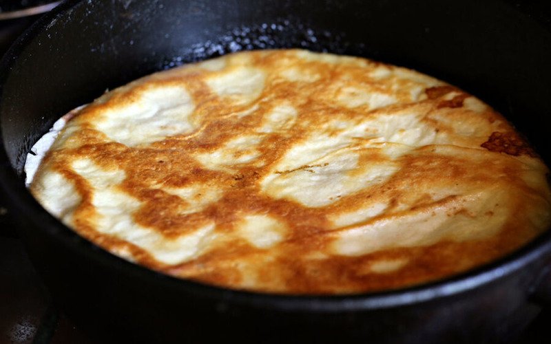 Закрытая яичница в лаваше