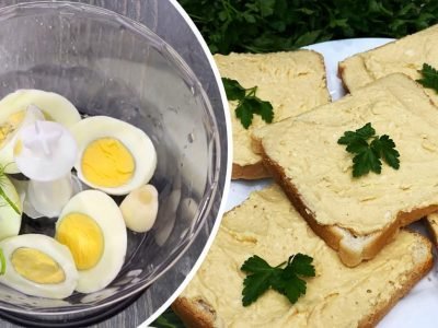 Яичный паштет с сыром по-канадски