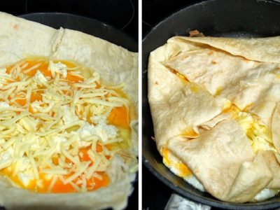 Яйцо в лаваше