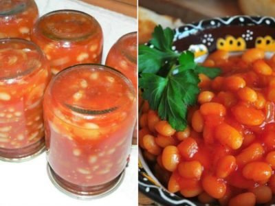 Заготовка из фасоли на зиму