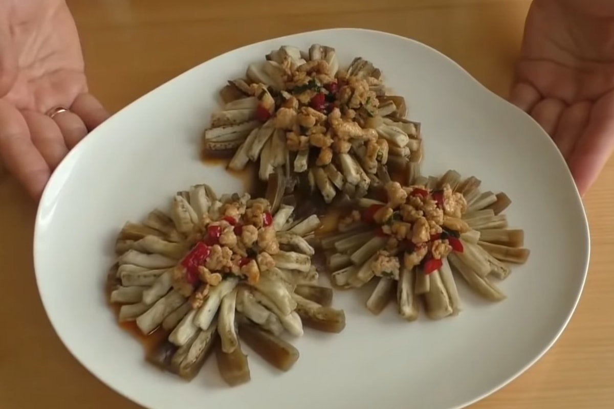 готовая закуска из баклажанов на пару