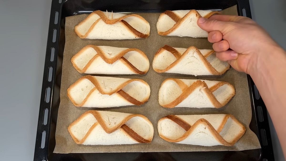 «конвертики» из хлеба