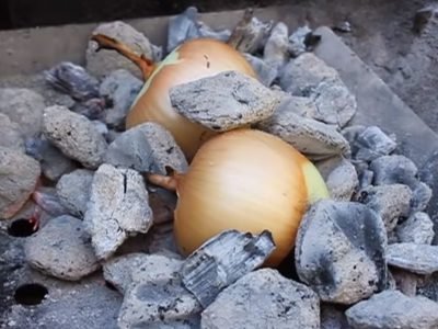 Закуска из лука и перца к шашлыку