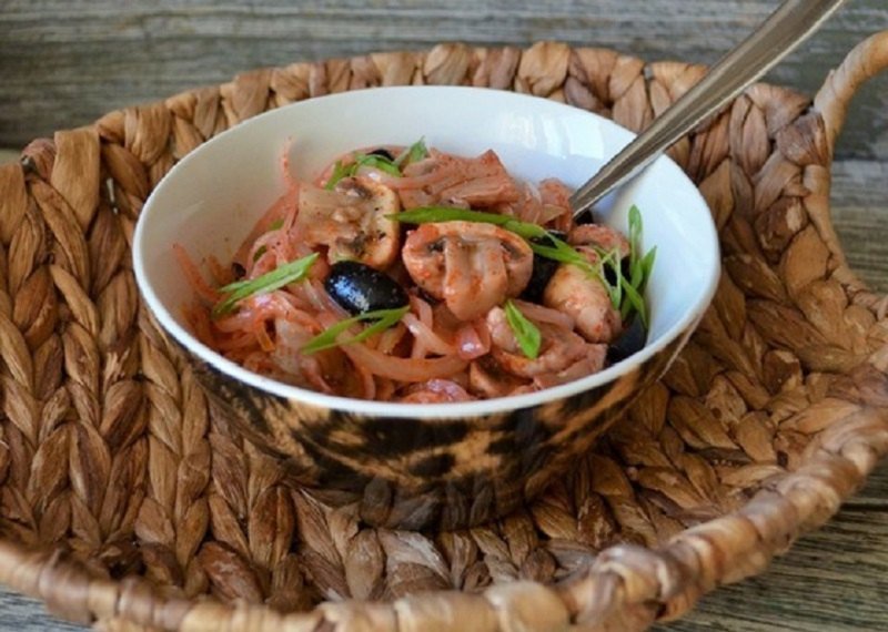 как подать оливье