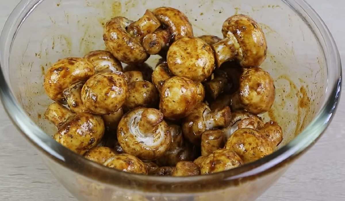шампиньоны в маринаде