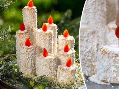 Удивительная закуска «Рождественские свечи»
