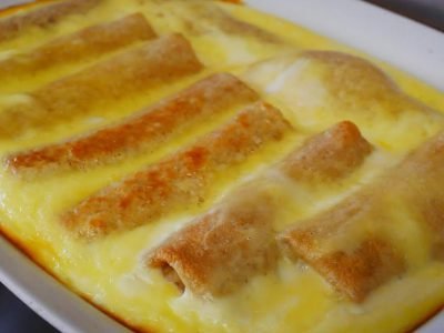 Закусочные блинчики в духовке