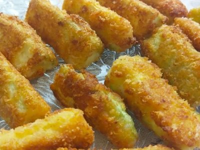 Закусочные кабачки в панировке