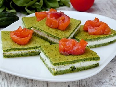 Закусочные пирожные со шпинатом