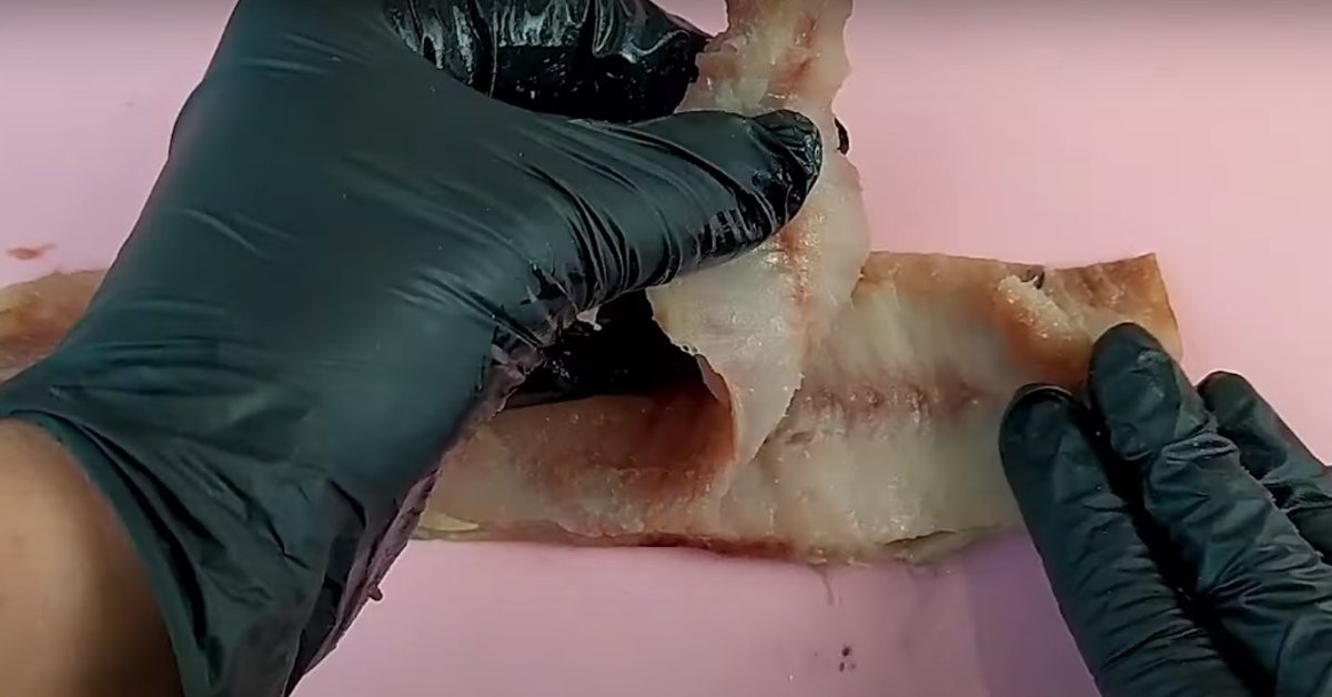 как разрезать филе рыбы