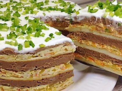 Закусочный торт «Праздничный»