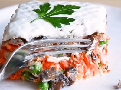 Закусочный вафельный торт