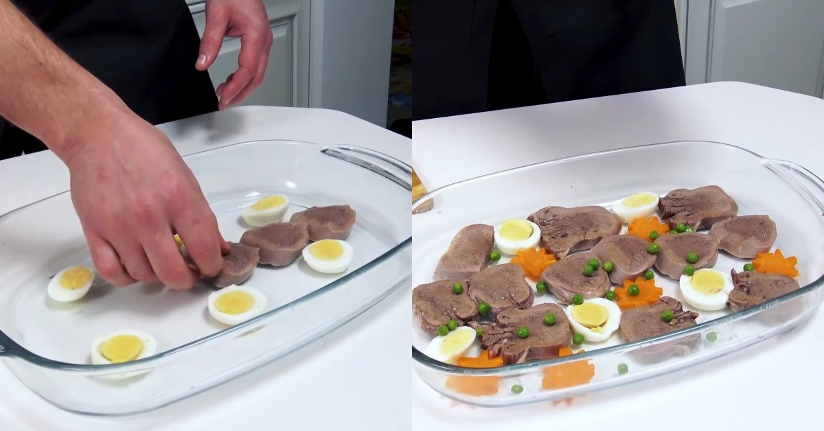 заливное из говяжьего языка