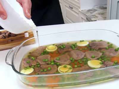 Заливное из языка