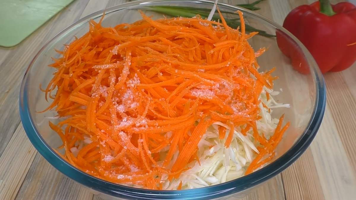 капуста с морковью