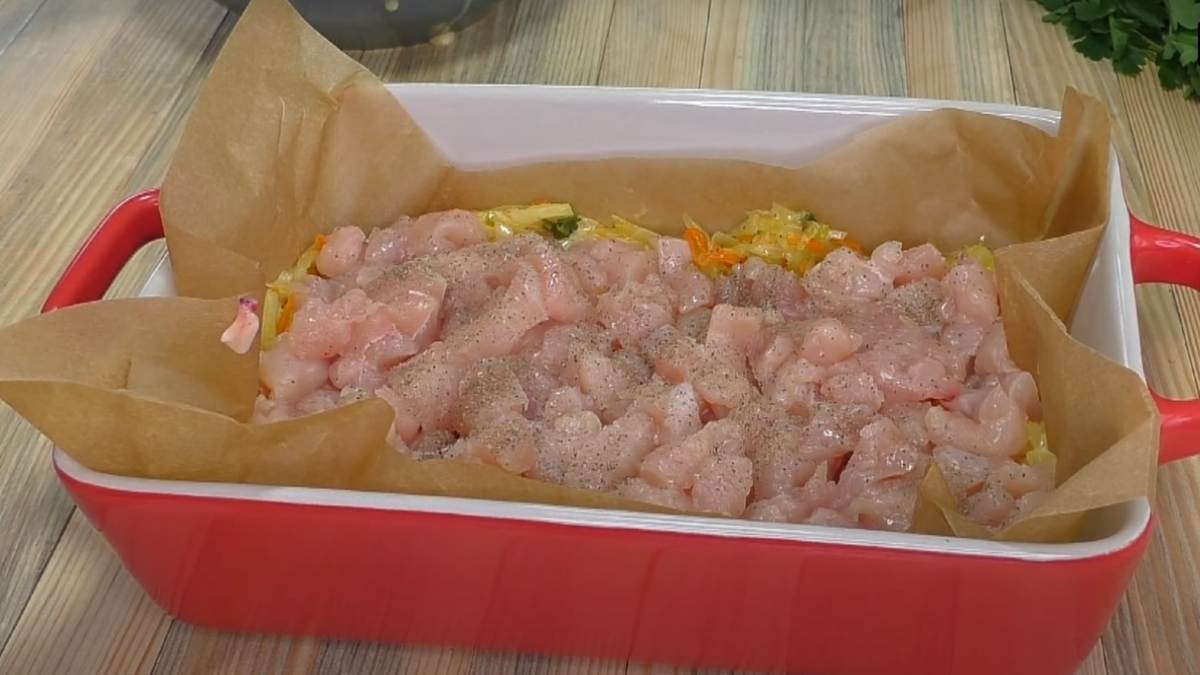 запеканка с курицей