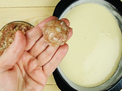 Заливной пирог с мясом