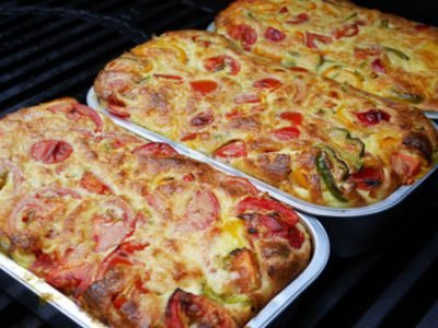 Заливной пирог с овощами