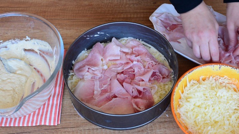 заливной пирог с сыром