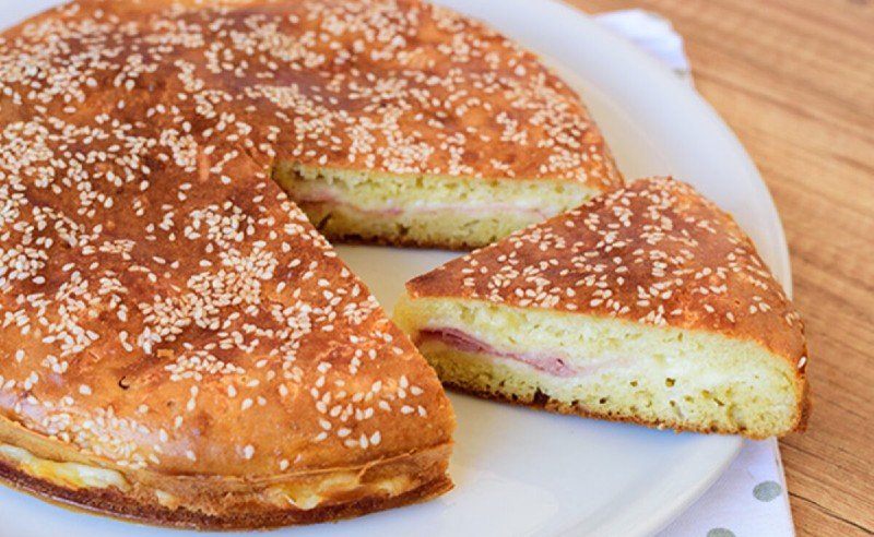 заливной пирог с сыром