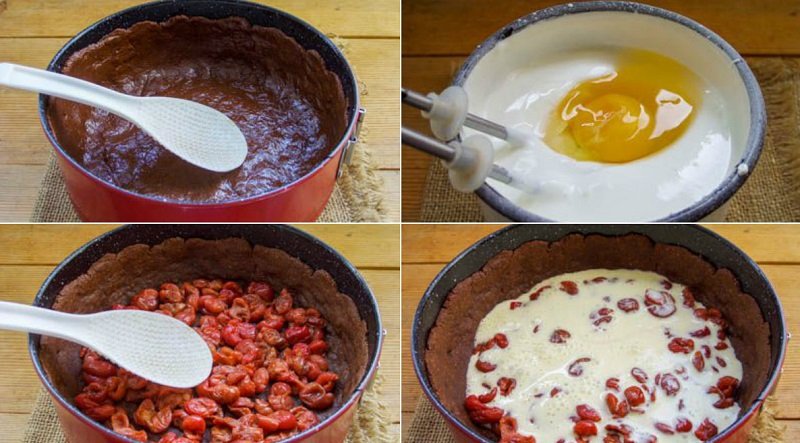 как приготовить пирог с вишней