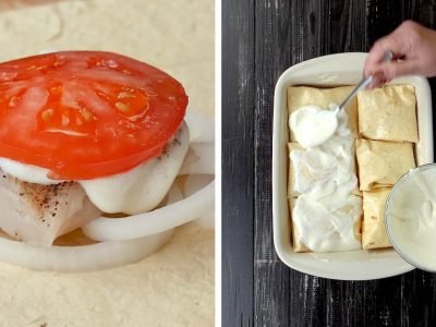 Запеченная рыба в лаваше