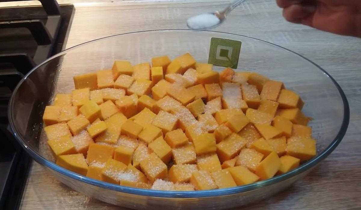 тыква, присыпанная сахаром