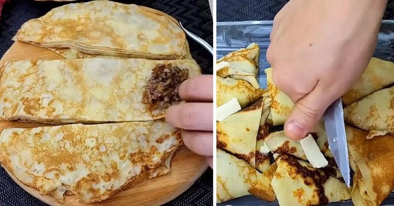 блины перед выпеканием и после