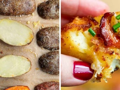 Запеченный картофель с беконом