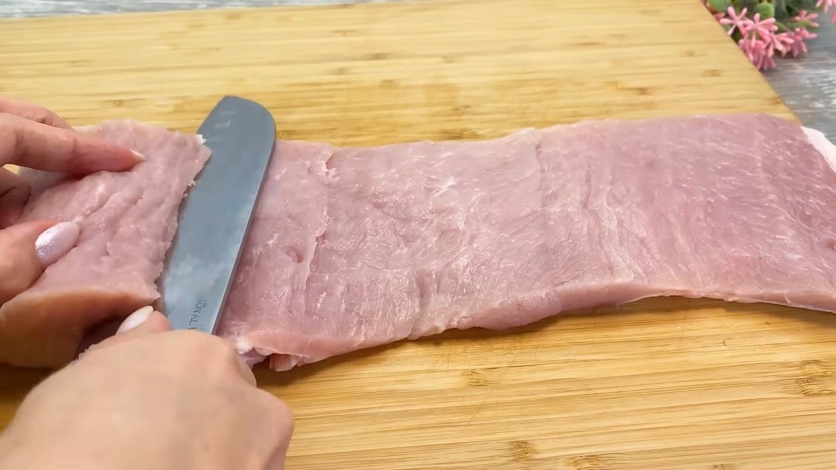 разрезание мяса