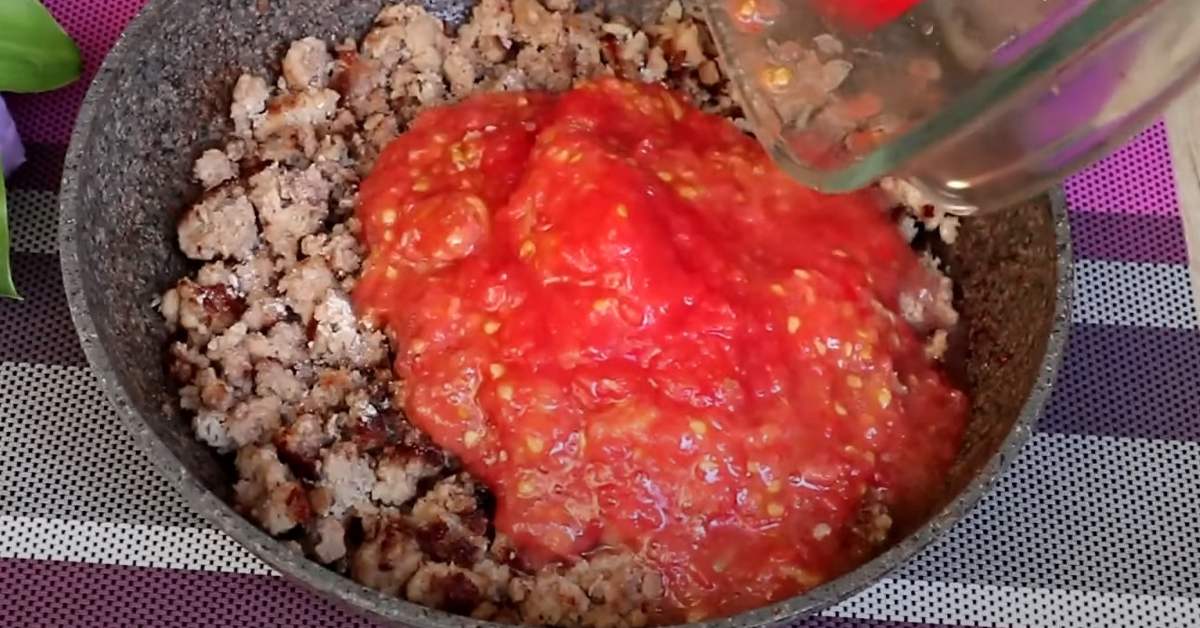 фарш с томатной пастой