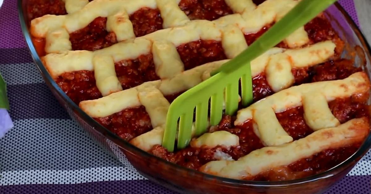 овощная запеканка с фаршем