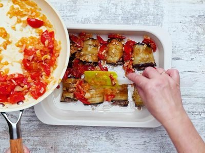 Запеканка из баклажанов с фаршем