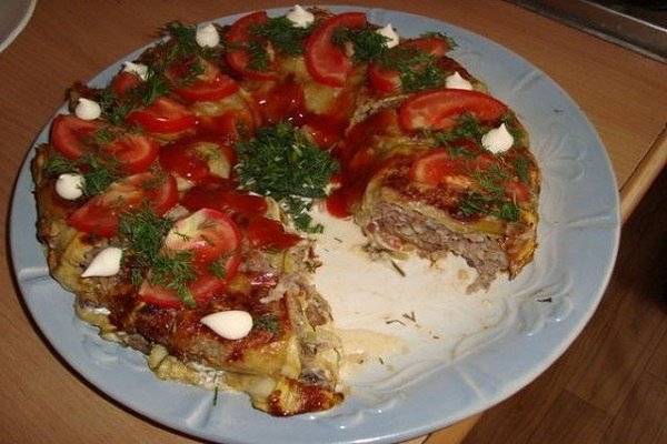 запеканка из кабачков с фаршем