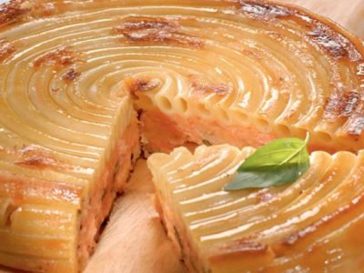 Запеканка из макарон с курицей