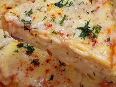 Запеканка из макарон с яйцом и сыром