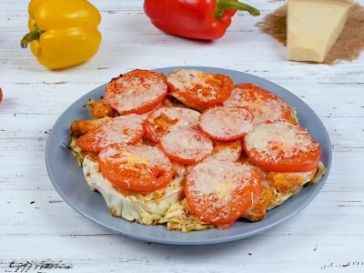 Запеканка из молодой капусты с курицей