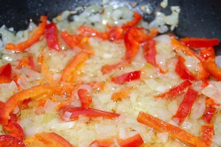 запеканка с полентой и фаршем