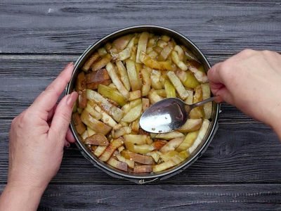 Запеканка с баклажанами и лисичками