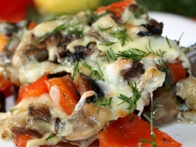 Запеканка с баклажанами