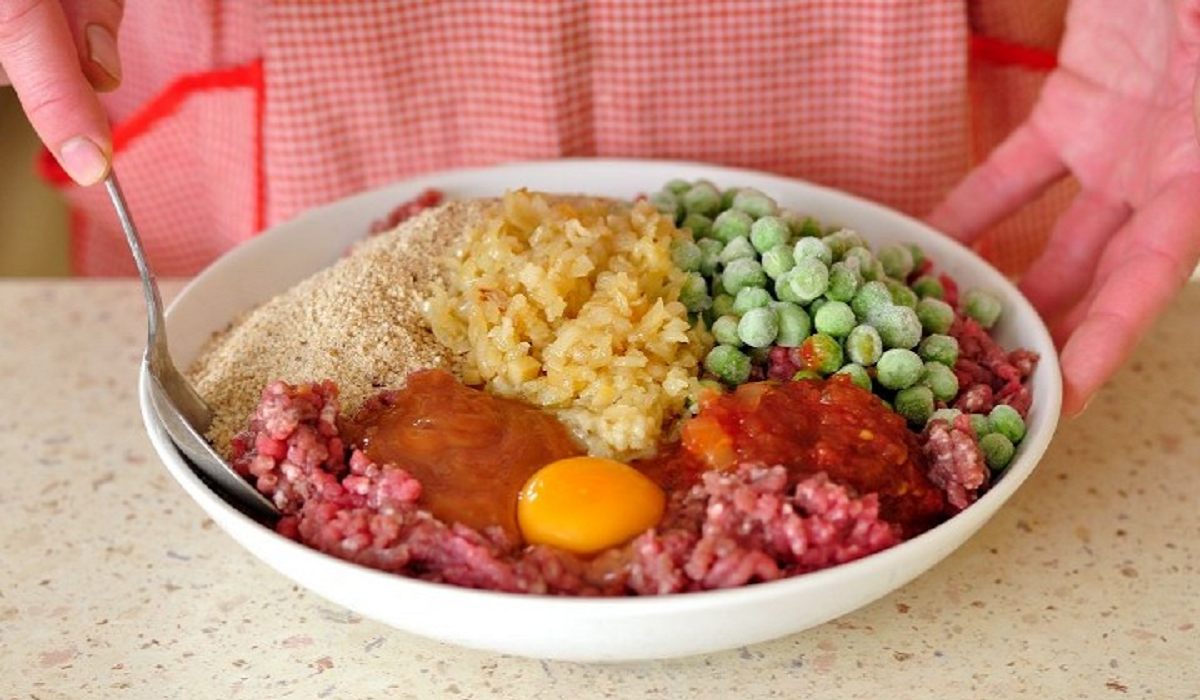 ингредиенты для мясного слоя