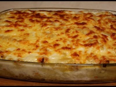 Запеканка с индейкой и фруктами