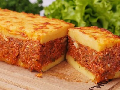 Запеканка с полентой