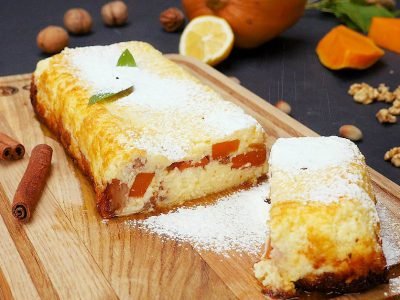 Запеканка с тыквой и орехами