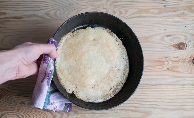 тонкие блинчики из заварного теста