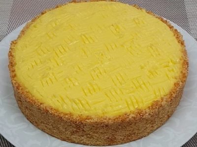 Яркий заварной апельсиновый крем для торта