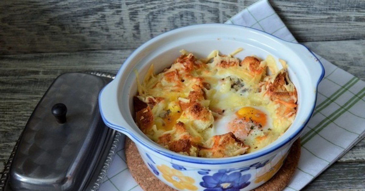 запеченные яйца