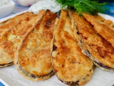 Хрустящие жареные баклажаны на сковороде почти без масла