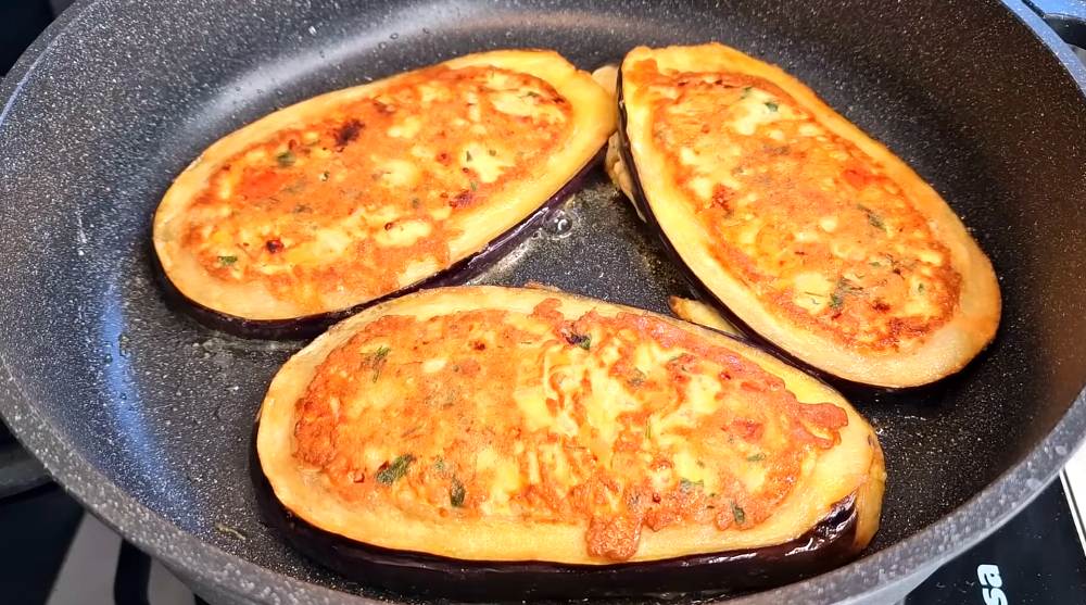 жареные баклажаны с начинкой