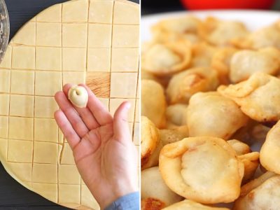 Жареные пельмени по-узбекски